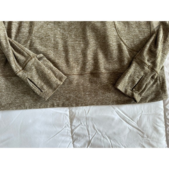 Lululemon Rush Hour Womens 8 Half Zip Pullover Heathered Military Green EUC - Picture 2 of 14